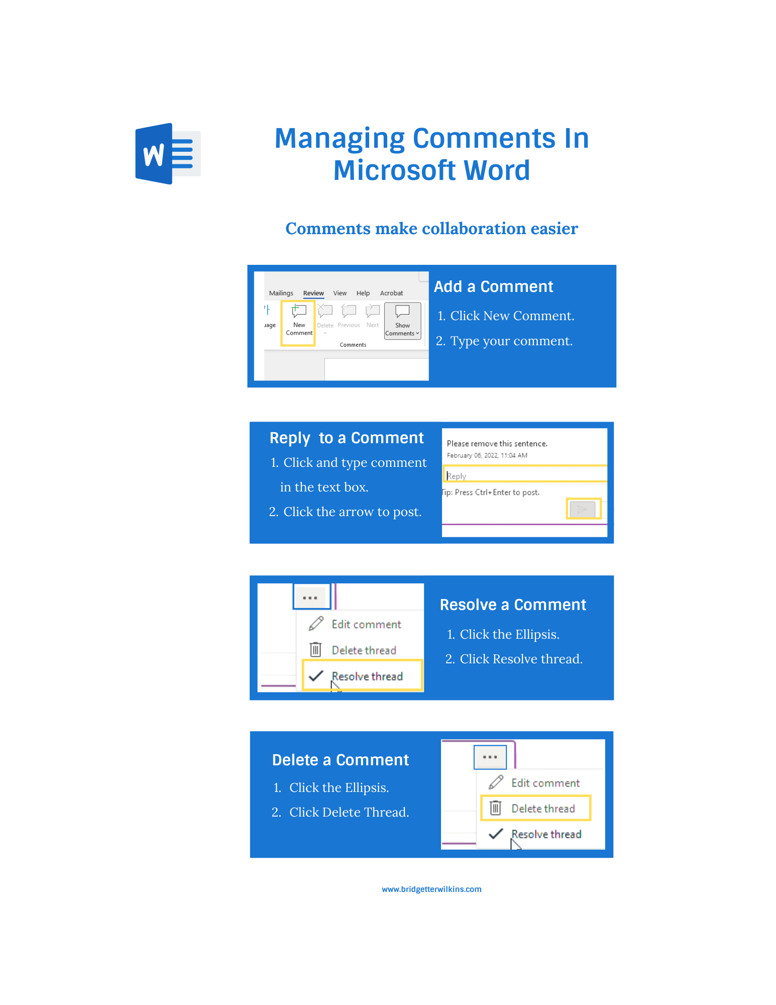 Managing Comments Picture